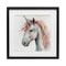 Stupell Industries Unicorn With Pink Mane Framed Print Under Glass, design by Creative Studio
